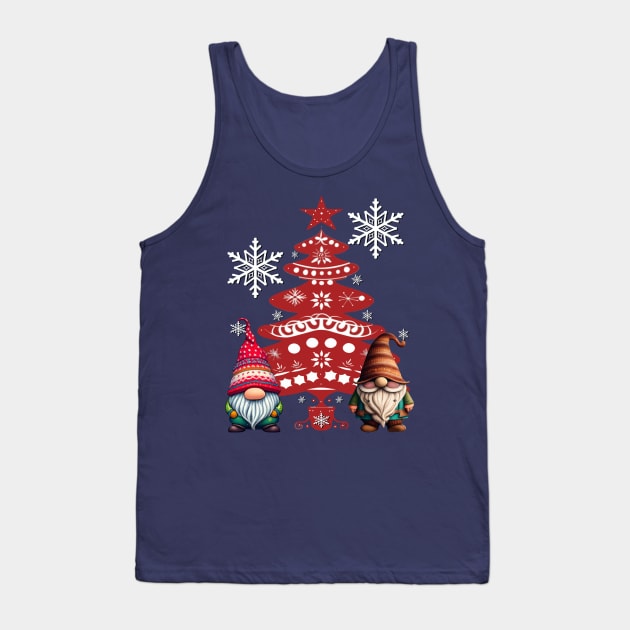 Nordic Gnomes Christmas Tank Top by tamdevo1